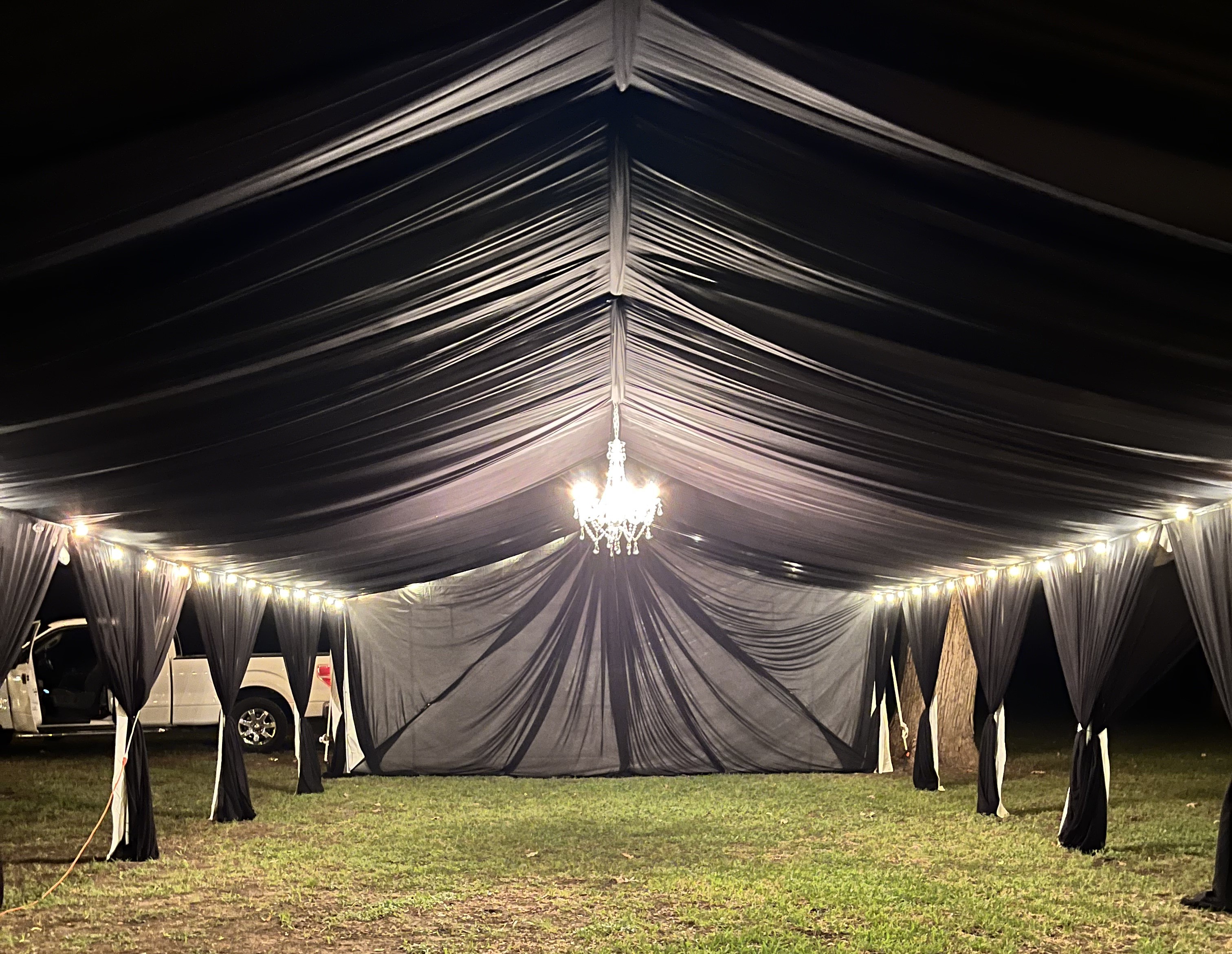 Black Drapes for 20x40 Tent (Drapes only) 